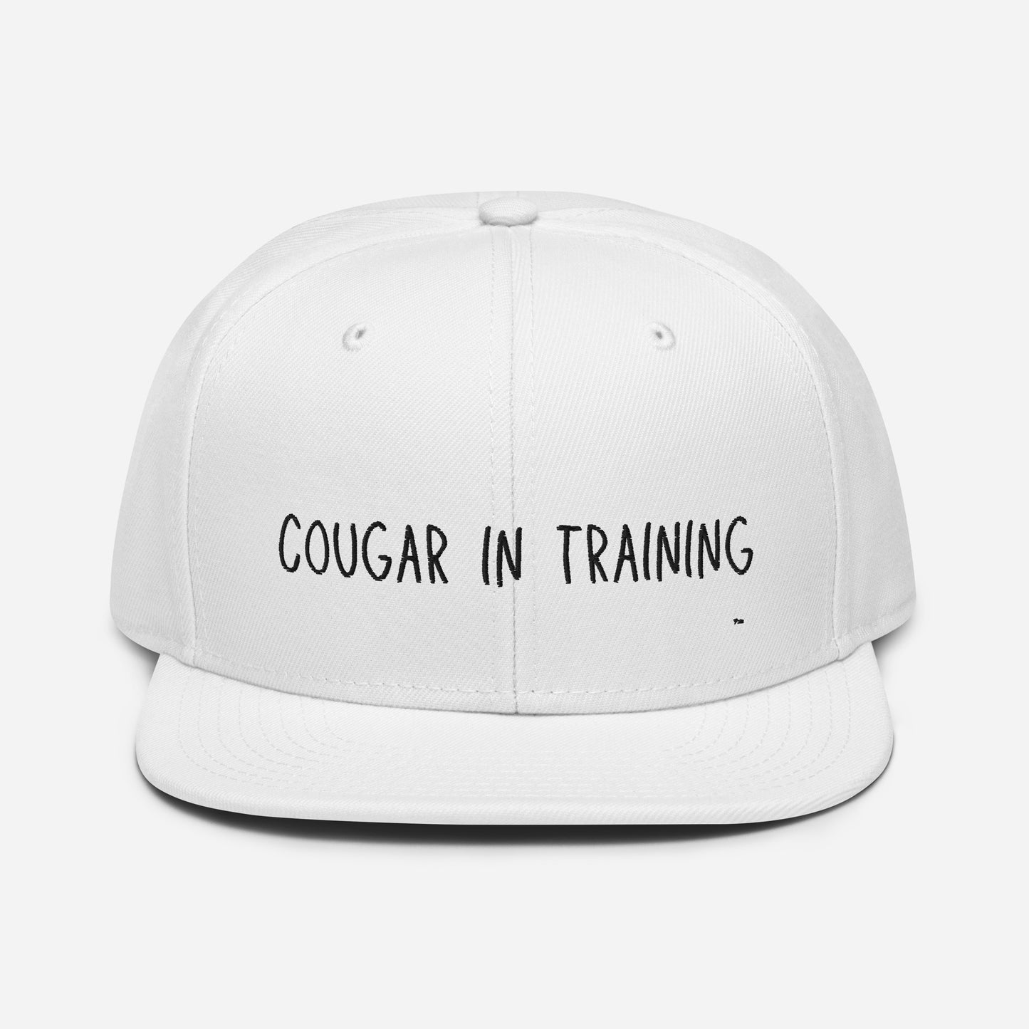 Cougar In Training White Snapback