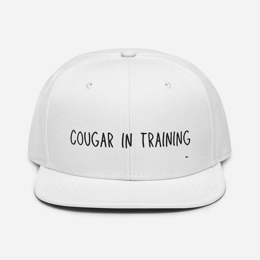 Cougar In Training White Snapback